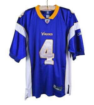 NFL Minnesota Vikings Brett Favre #4 Reebok Football Jersey Mens Size 52 Purple